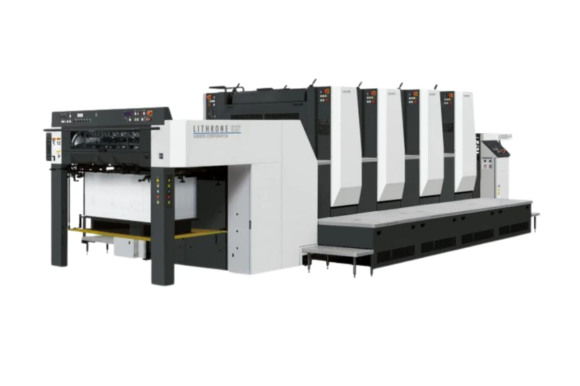 Komori offset printing press at Pankaj Graphics Surat