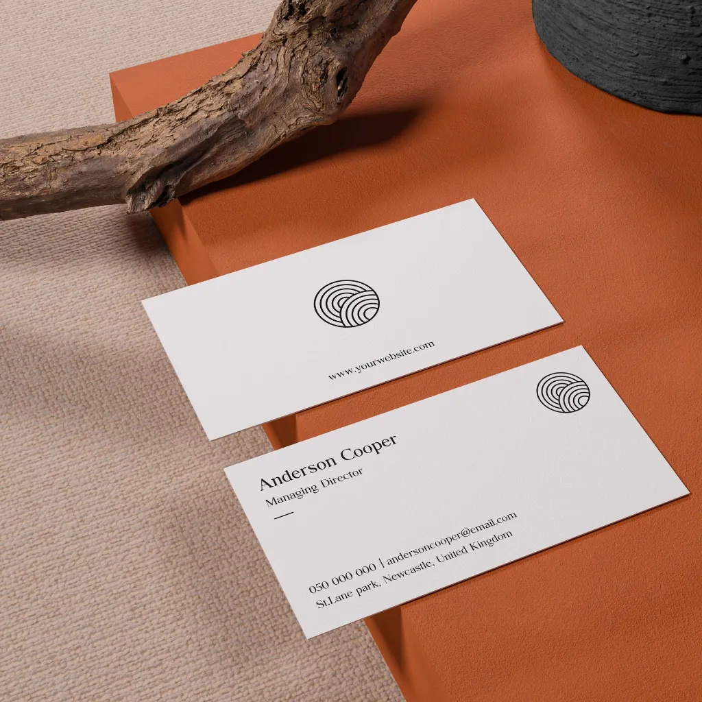 Textured Business Cards – front view – printed by ColorAura, Surat