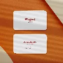 Rounded Corner Business Cards – front view – printed by ColorAura, Surat
