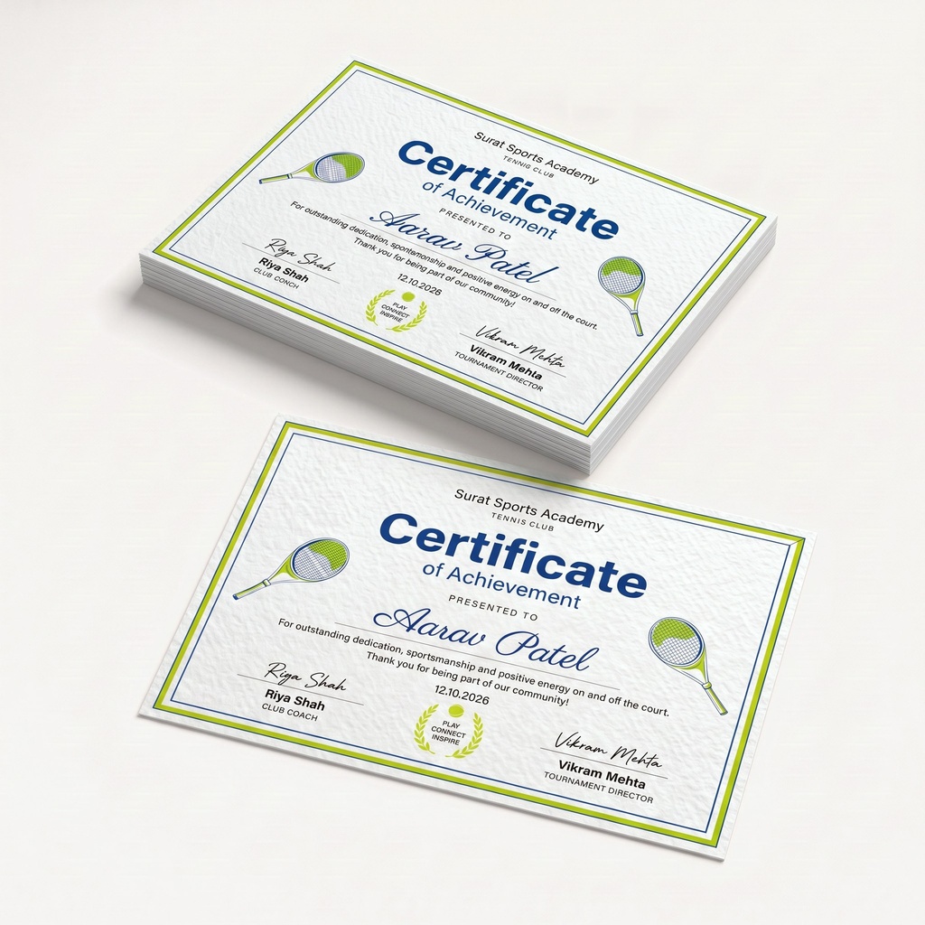 Premium Paper Certificates (A4 ( 8.3 X 11.7 Inch ), Standard, 10)