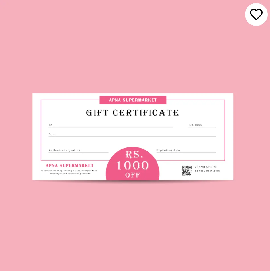 Gift Voucher (50, Matte Finish)